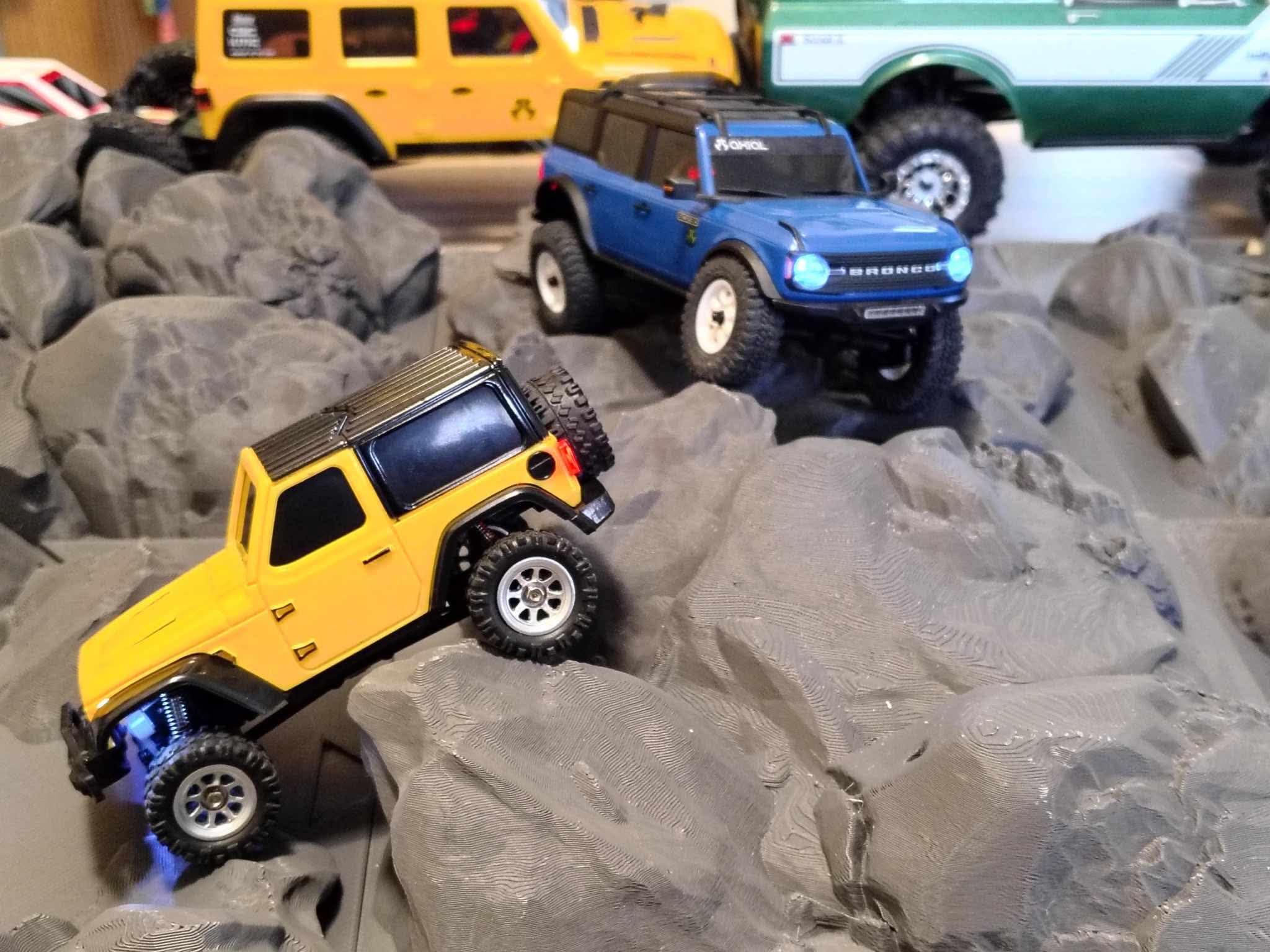 RC Crawler Course 6-Pack for 1/30 & 1/24 Scale Crawlers – Modular Reinforced Interlocking Tiles | Updated | Made in USA